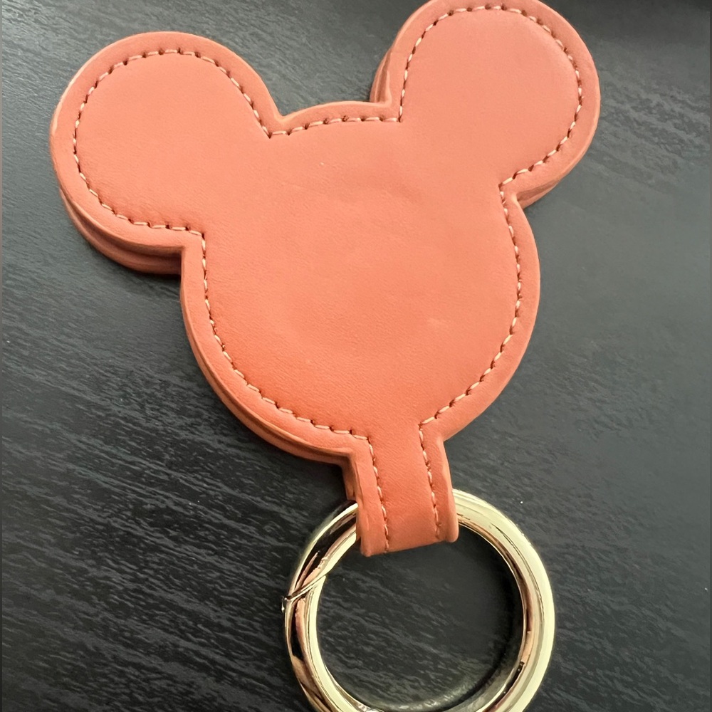 Mickey Mouse Leather Keychain/Magnetic Hat Holder